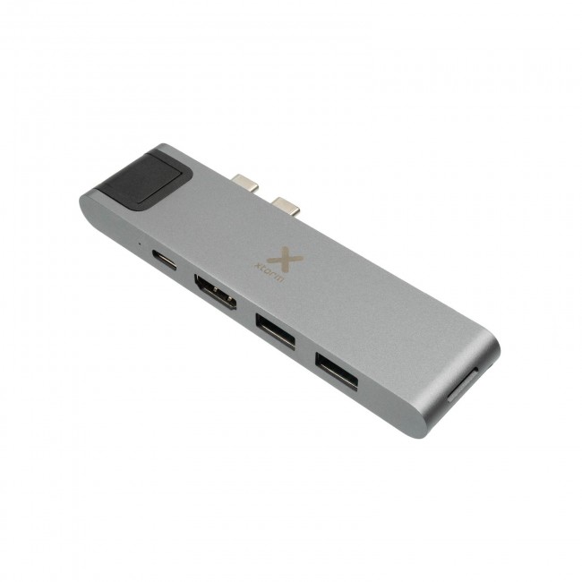 Adaptor 2xUSB C cu HDMI-USB-SD-Ethernet XC206